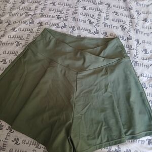 Olive Green Women's Shorts